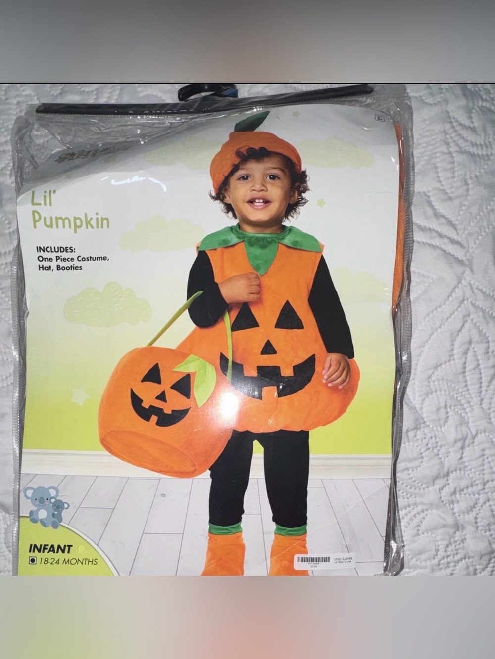 Kids Pumpkin Costume - Orange Jack-O'-Lantern Outfit